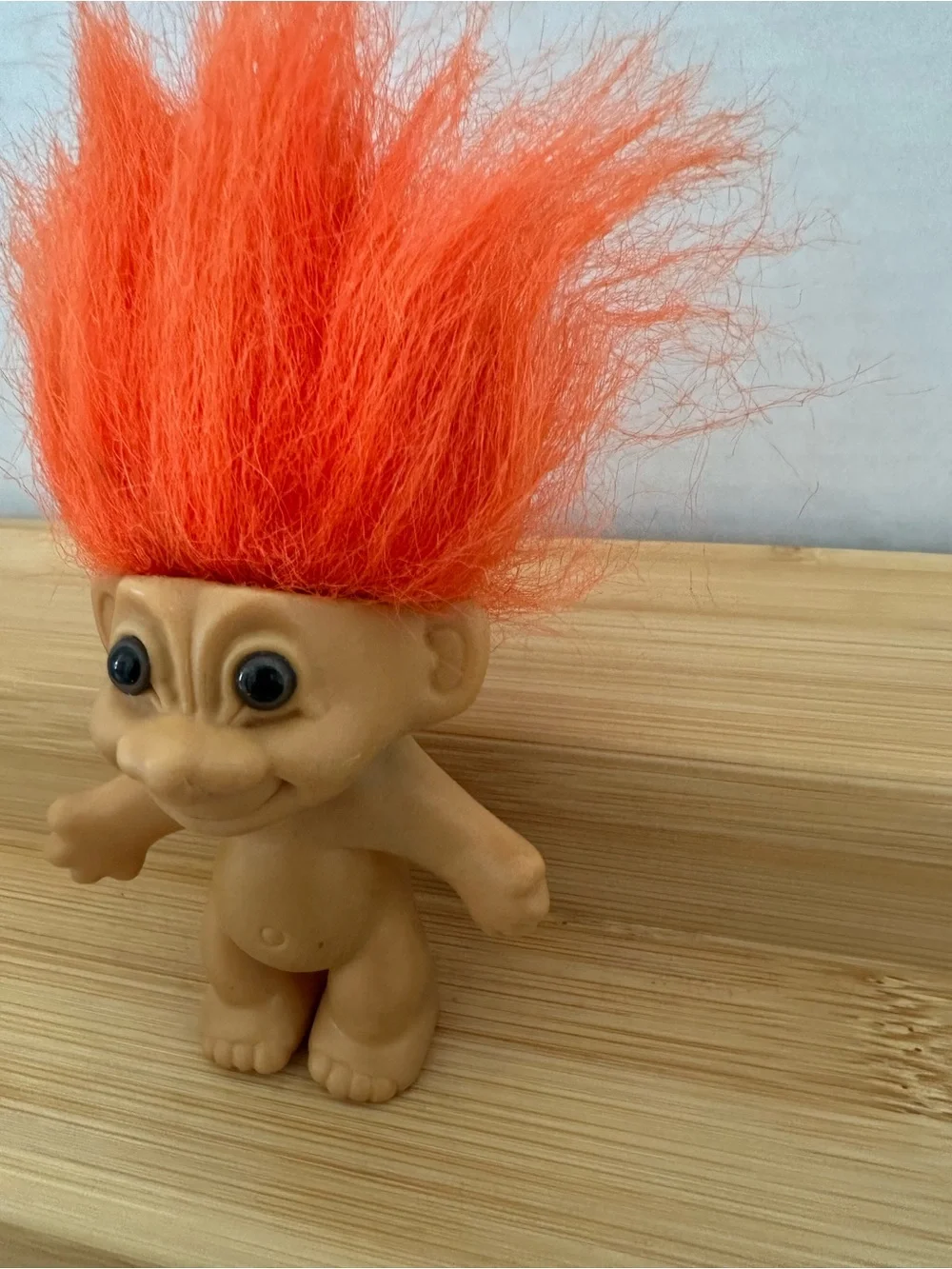Vintage Russ Mini Troll Dolls with Green, Rainbow, and Orange Hair Set of 3 #11
